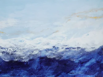 Deep Blue Ocean Waves
