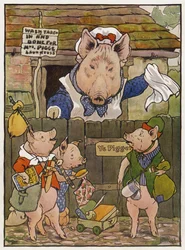 Illustration for The Three Little Pigs