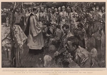 On the Eve of Battle, the Celebration of the Holy Communion on the Veldt