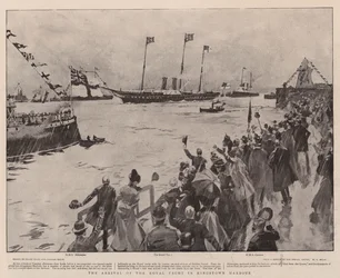 The Arrival of the Royal Yacht in Kingstown Harbour