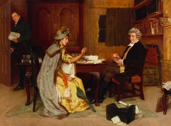 Consulting her Lawyer