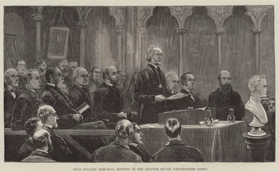 Dean Stanley Memorial Meeting in the Chapter House, Westminster Abbey