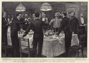 The King, drinking His Majesty