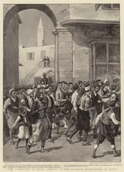 The Occupation of Crete, arrival of the Seaforth Highlanders at Canea