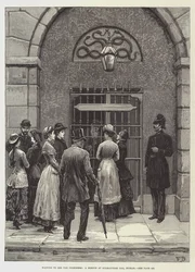 Waiting to See the Prisoners, a Sketch at Kilmainham Jail, Dublin