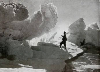 Pressure Ice Blocks Near Discovery Bluff, c1911, 1913