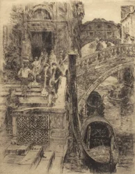 Bridge of Sighs, Venice (Plate 1)
