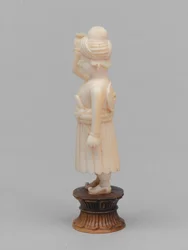 Black Pawn, Chess Piece, India, Circa 1820