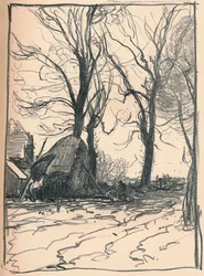 Study of Trees, Sompting, Sussex, 19th century