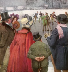 The Pickwickians Disport Themselves on the Ice