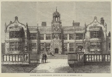 Ingestre Hall, Staffordshire, Destroyed by Fire on Thursday, 12 October