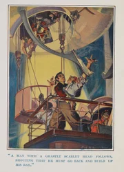 A Man with a Ghastly Head Follows, Shouting That He Must Go Back and Build Up His Ray