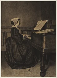 Woman at the Spinet