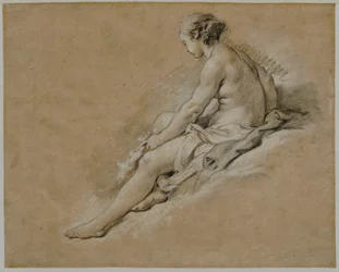 A Seated Nude Girl