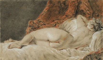 Reclining Woman Seen from Behind, called The Sleep, ca 1720