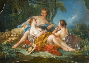 Pastoral Confidences. Around 1745