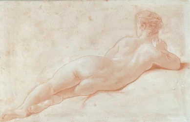 Nude Woman Lying on Her Back