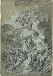 Venus Leaning on Her Dear Adonis