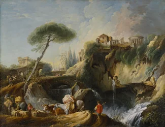View of Tivoli with the Temple of Vesta