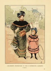 Children’s promenade in the Luxembourg Gardens in 1893
