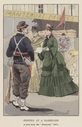 Stopped at a Barricade, a pass from the Commune