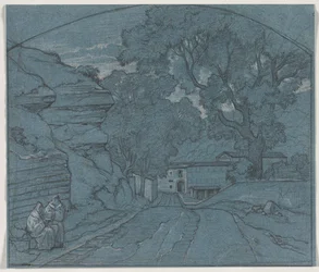 Landscape with Two Monks