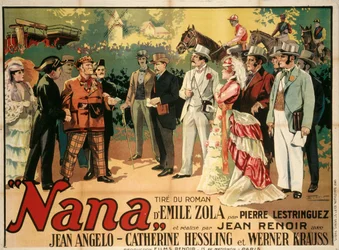 Movie poster Nana by Jean Renoir