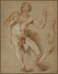 Hercules Seated, Study for Hercules and Omphale