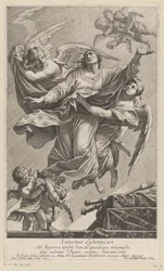 Saint Louis IX Carried to Heaven by Two Angels