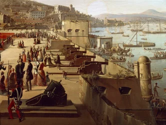 The guns in the Detail Fortress. Naples, Museo Nazionale di San Martino