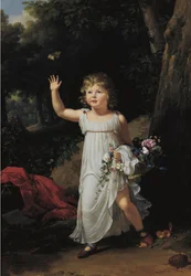 Portrait of Edgar Clarke, Full-Length, in a Forest