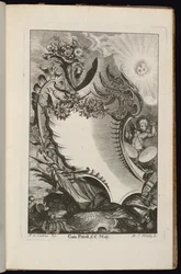 Cartouche with Cornucopia and Sun, Book of Irregular Cartouches