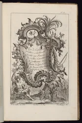 Cartouche with Palm Tree, Book of Irregular Cartouches