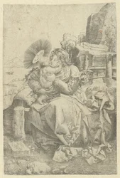 Madonna with Child in a Landscape