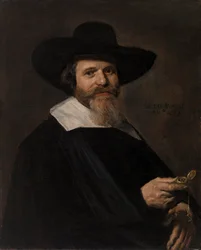 Portrait of a Man Holding a Watch