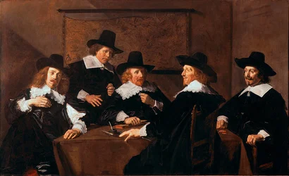 The Regents of the Hospice Saint Elizabeth of Haarlem. Painting by Frans Hals (ca. 1580-1666) 1641