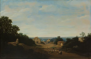 Brazilian Landscape with the Village of Igaraçu. To the Left the Church of Sts Cosmas and Damian
