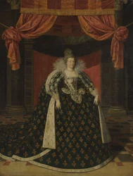Portrait of Marie de Médicis, Queen of France, in Robes of State