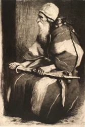 Study Figure: Old Bearded Man in Oriental Garb