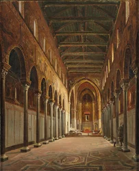 Interior of the Monreale Cathedral Santa Maria Nuova