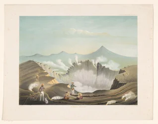 Volcano Guntur in West Java (Atlas of Plates Containing Eleven Picturesque Views, Belonging to the Work Java, Its Shape, Its Plant Decoration and Internal Structure)
