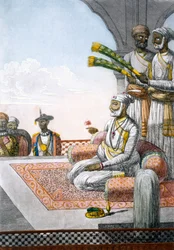 A Rajah with attendants, from 