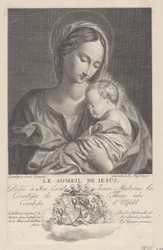 Virgin and Child, with the Christ child sleeping in her arms Le Someil de Jesus, 1743-1807