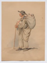 From a Series of Calls: Stereotypical Representation of a "Linen Croat" [Croatian Linen Seller]