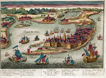 Map of Cadiz - Spain