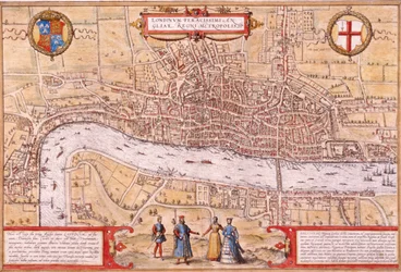Map of the City of London, Southwark and part of Westminster