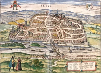 Plan of Blois, France