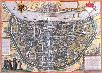 Plan of Cologne, Germany