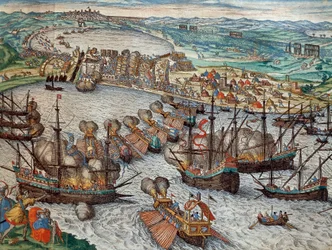 The capture of La Goulette and Tunis by Charles V