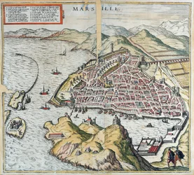 View of Marseille in the 16th Century, Showing the Hospital for Lepers at the Bottom Left, from 